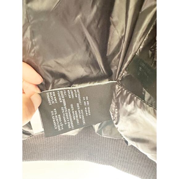 SAM Freestyle Bomber Jacker Puffer Black Shiny Size Medium - Picture 9 of 12